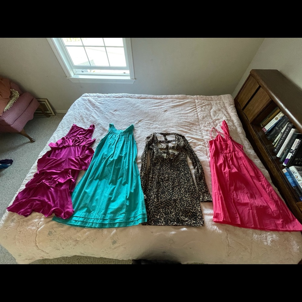 4 bundle medium dresses